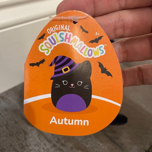 Squishmallow Halloween Autumn the Cat with Witch Hat  Kelly Toy Black NWT - Picture 4 of 9